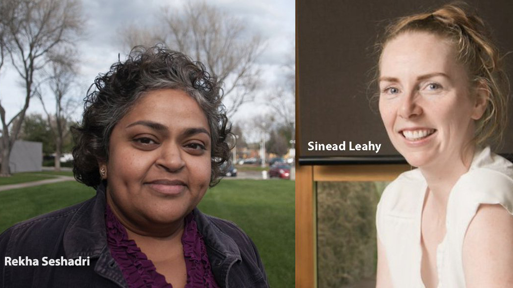 A collage of two scientists' headshots.