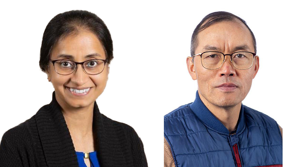 Two researchers wear glasses in their headshots.