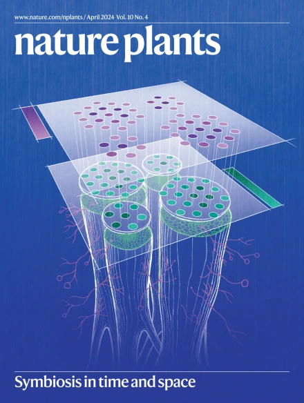 a cover of a magazine titled "nature plants"