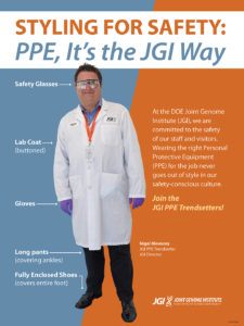 a person with proper ppe