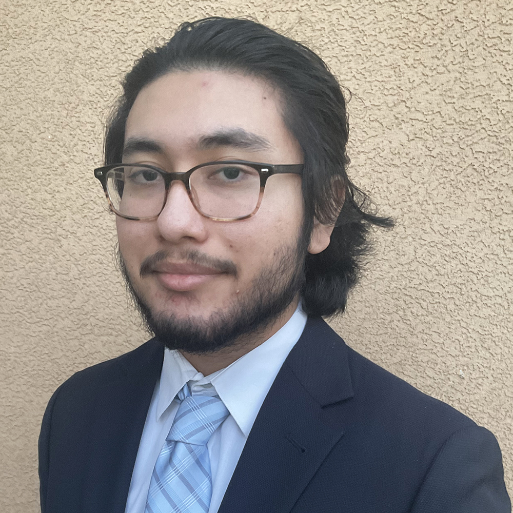 an intern posing for a headshot