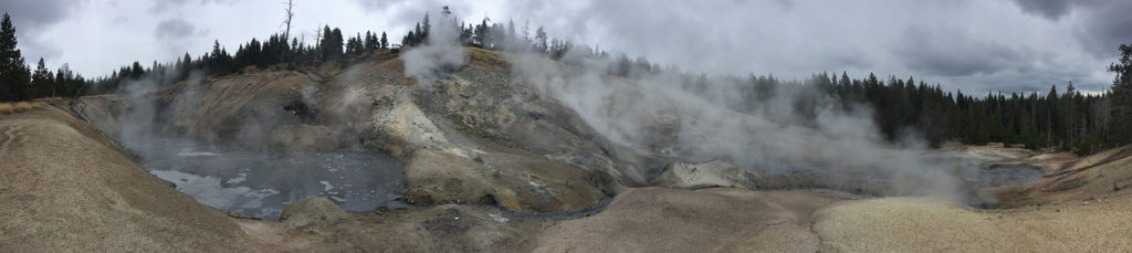 wide image of a hot spring