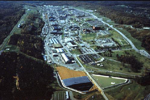 Photo: Aerial view of Oak Ridge Field Research Center (courtesy of Oak Ridge National Laboratory)