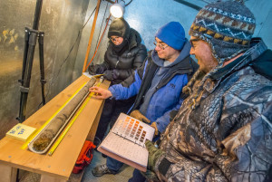 ESD researchers work on permafrost cores