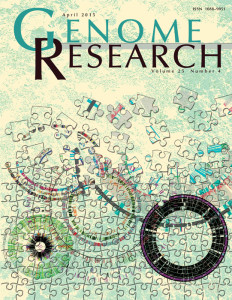 April 2015 cover of Genome Research features study evaluating sequencing technologies to accurately assess diversity of microbial communities