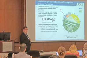 JGI Director Nigel Mouncey describes the “Facilities Integrating Collaborations for User Science” (FICUS) initiative that enables access to multiple user facilities with one proposal. 