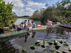 Students in the 2018 Boca Raton Community High School A-Level Advanced International Certificate of Education (AICE) Biology class collected samples from the Arthur R. Marshall Loxahatchee National Wildlife Refuge for the pilot project between the class and the JGI. (Image courtesy of Jon Benskin)