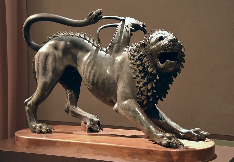 A combination of lion, snake, and goat: the Chimera of Arezzo, c. 400 BC (Carole Raddato)